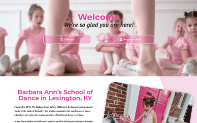 New Barbara Ann’s School of Dance Website Launch